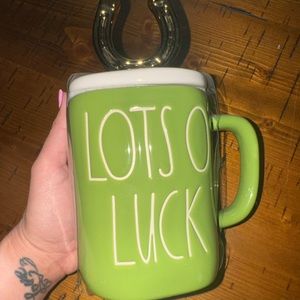 Rae Dunn Lots O’ Luck 🍀 Mug with Topper
